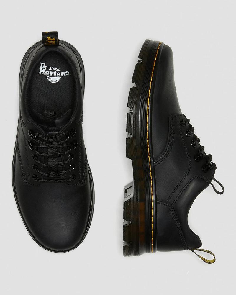 Dr Martens Reeder Wyoming Leren Vrijetijdsschoenen Heren Zwart | NL 327BEX